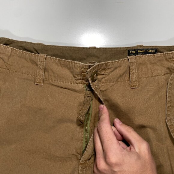 Vintage Polo Ralph Lauren PL-067 Utility Fatigue Pants Tan Men's size 32x31 - Picture 4 of 12